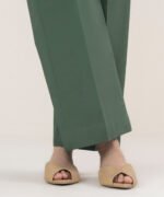 Cotton Printed Green Trousers Fabric - Image 2