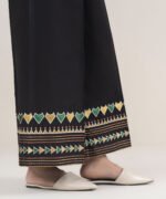Cotton Printed Black Trousers Fabric - Image 3