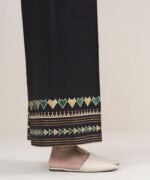 Cotton Printed Black Trousers Fabric - Image 4