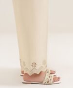 Cotton Printed Beige Trousers Fabric - Image 4