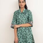 Lawn Printed Green Shirt