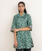 Lawn Printed Green Shirt