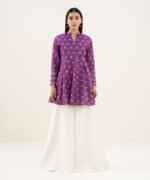 Lawn Printed Purple Shirt - Image 2