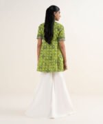 Cotton Printed Green Shirt - Image 4