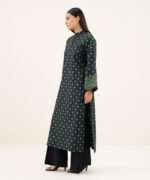 Cotton Printed Black Shirt - Image 3