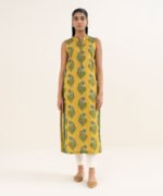 Cotton Printed Yellow Shirt - Image 2