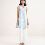 Lawn Blue Printed Shirt