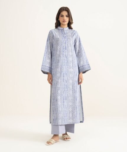 Lawn Printed Purple 2 Piece Suit