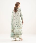 Zari Lawn Printed Off White 3 Piece Suit - Image 3
