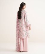 Lawn Embroidered Pink  3 Piece Suit - Image 4