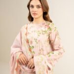 Lawn Embroidered Tea Pink 2 Piece Suit