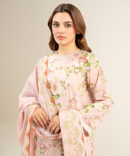 Lawn Embroidered Tea Pink 2 Piece Suit