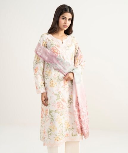 Lawn Embroidered Light Pink 2 Piece Suit