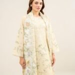 Lawn Embroidered Light Yellow 2 Piece Suit
