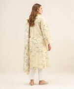 Lawn Embroidered Light Yellow 2 Piece Suit - Image 4