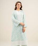 Lawn Embroidered Aqua  2 Piece Suit - Image 2
