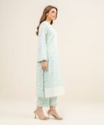 Lawn Embroidered Aqua  2 Piece Suit - Image 3