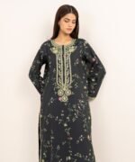 Lawn Embroidered Black   2 Piece Suit - Image 2