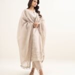 Lawn Embroidered Light Tea Pink 3 Piece Suit