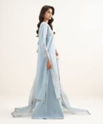 Lawn Embroidered ice Blue 3 Piece Suit - Image 2