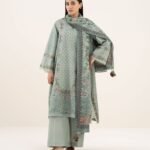 Lawn Printed Grey 3 Piece Suit