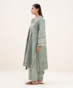 Lawn Printed Grey 3 Piece Suit - Image 2