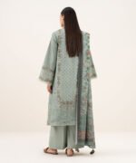Lawn Printed Grey 3 Piece Suit - Image 3