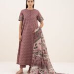 Lawn Printed Pink 3 Piece Suit