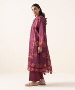 Lawn Printed Purple 3 Piece Suit - Image 3