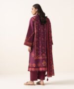 Lawn Printed Purple 3 Piece Suit - Image 4