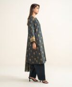 Lawn Printed Black 3 Piece Suit - Image 3
