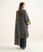 Lawn Printed Black 3 Piece Suit - Image 4