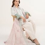 Lawn Printed Off White 3 Piece Suit