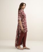 Lawn Printed Red 3 Piece Suit - Image 3