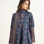 Lawn Printed Blue 3 Piece Suit