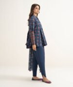 Lawn Printed Blue 3 Piece Suit - Image 3