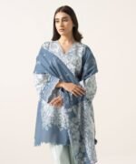 Lawn Printed Blue 3 Piece Suit