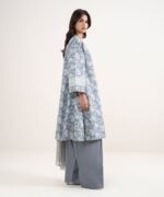 Lawn Grey Printed 3 Piece Suit - Image 3
