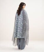 Lawn Grey Printed 3 Piece Suit - Image 4