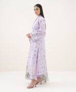 Lawn Embroidered Purple 3 Piece Suit - Image 3