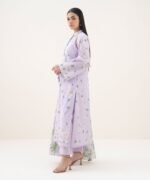 Lawn Embroidered Purple 3 Piece Suit - Image 3