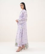 Lawn Embroidered Purple 3 Piece Suit - Image 3