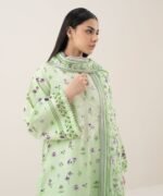 Lawn Embroidered Green 3 Piece Suit
