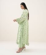 Lawn Embroidered Green 3 Piece Suit - Image 3
