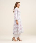 Lawn Embroidered Light Gray 3 Piece Suit - Image 3