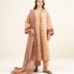 Lawn Embroidered Pink 3 Piece Suit