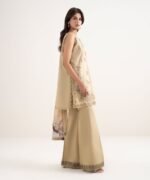 Lawn Beige Embroidered 3 Piece Suit - Image 3