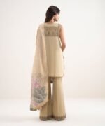 Lawn Beige Embroidered 3 Piece Suit - Image 4