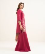 Lawn Pink Embroidered 3 Piece Suit - Image 2