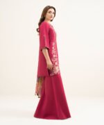 Lawn Pink Embroidered 3 Piece Suit - Image 2